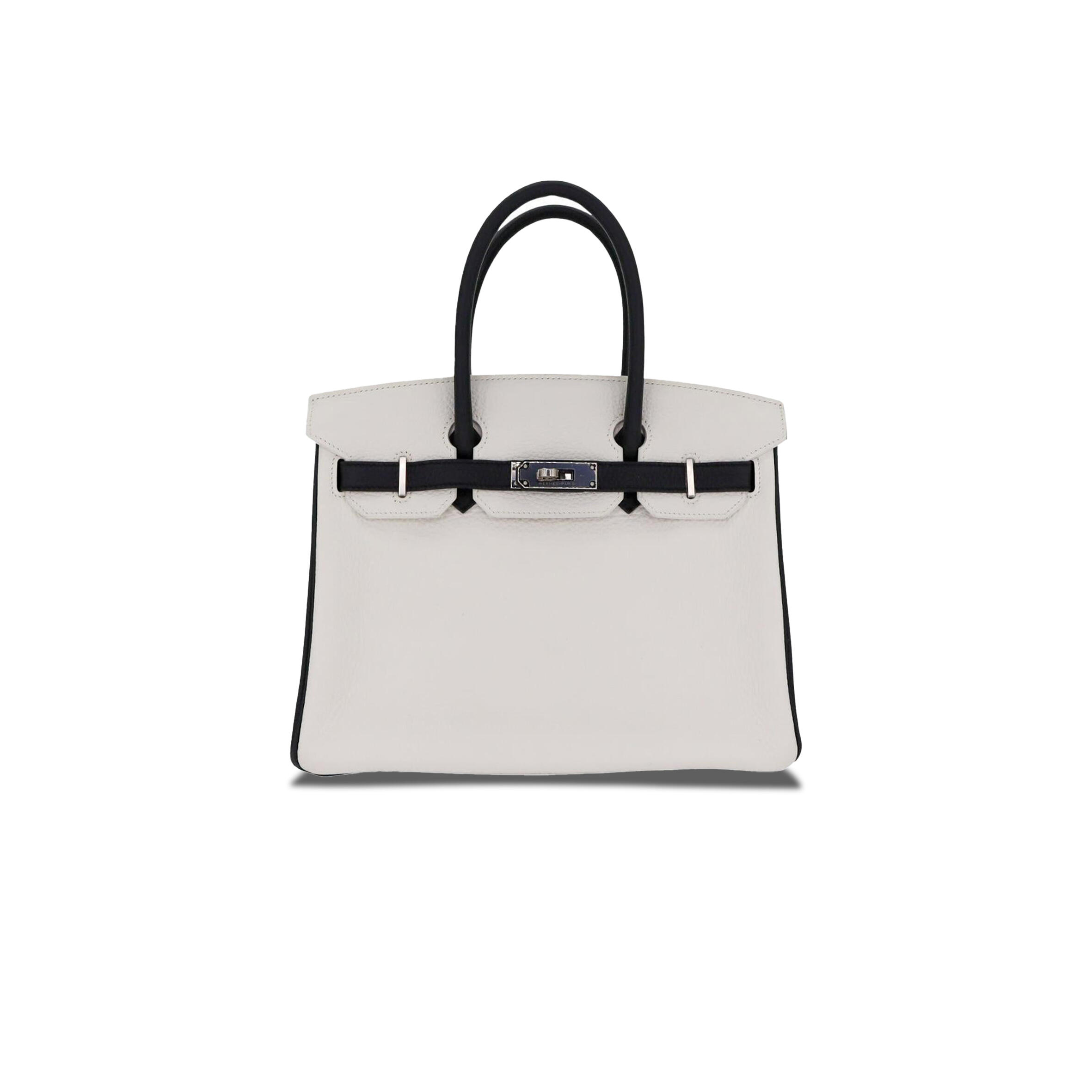 H**me5 BIRKIN 30 TOGO LEATHER MILKSHAKE WHITE SILVER BUCKLE BAG 2632222857052 (30*23*15cm) Master Quality